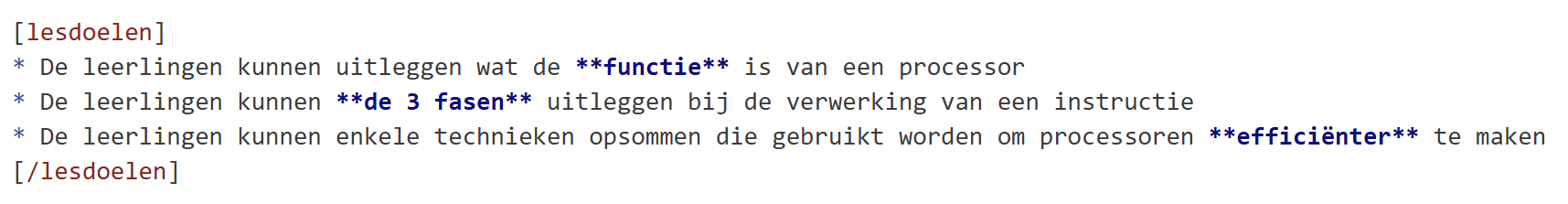 Lesdoelen